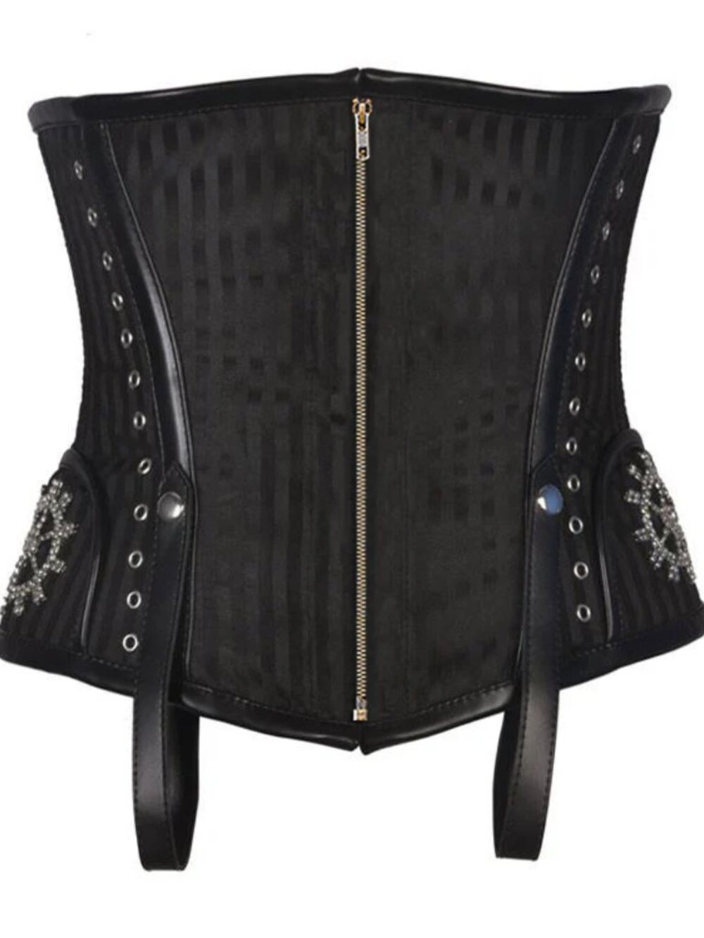 Authentic Black Striped Waist Cincher Corset - Women Intimates & Sleepwear